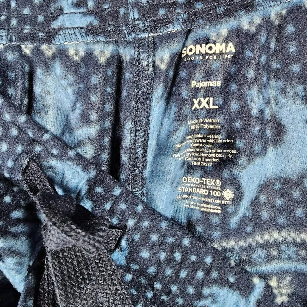 Sonoma Fleece Pajama Pants NWOT Wide Leg Men's XXL (42x30